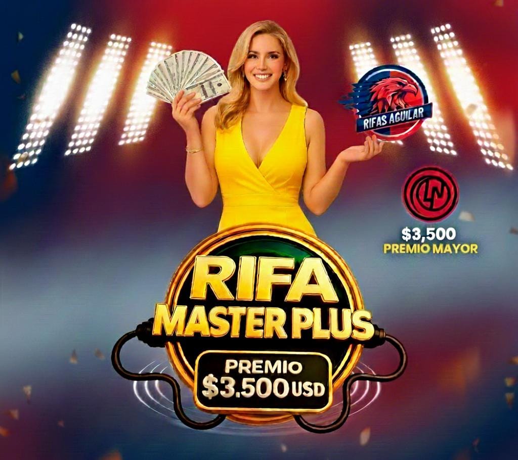 💰 RIFA MASTER PLUS DE $3,500 USD ✨